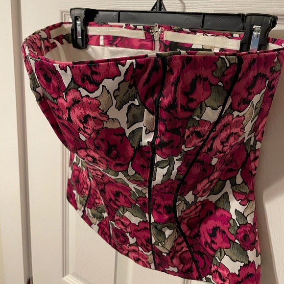 White House | Black Market floral bustier sz 6 - Picture 3 of 9